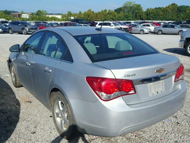 1G1PC5SB3E7399415 - 2014 CHEVROLET CRUZE LT SILVER photo 3