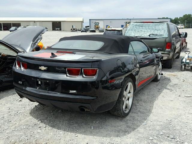 2G1FB3D32C9117317 - 2012 CHEVROLET CAMARO LT BLACK photo 4