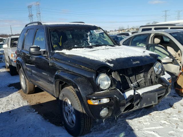 1J4GL58K02W254987 - 2002 JEEP LIBERTY LI BLACK photo 1