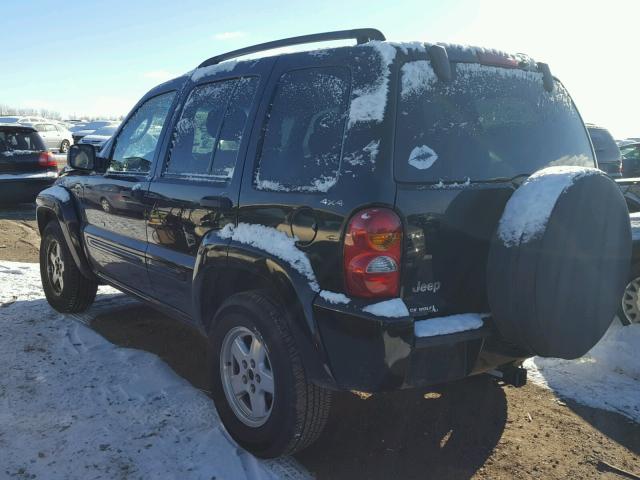 1J4GL58K02W254987 - 2002 JEEP LIBERTY LI BLACK photo 3