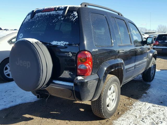 1J4GL58K02W254987 - 2002 JEEP LIBERTY LI BLACK photo 4