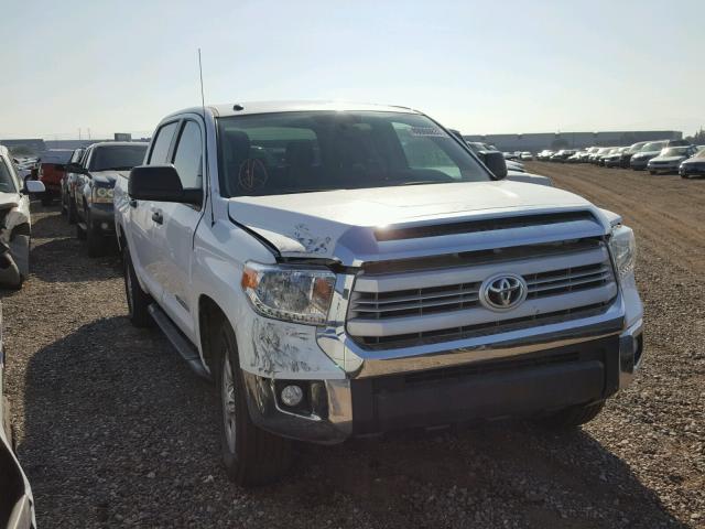 5TFEM5F15HX116059 - 2017 TOYOTA TUNDRA CRE WHITE photo 1