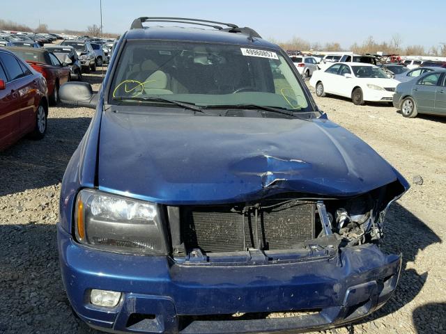 1GNES16S466119181 - 2006 CHEVROLET TRAILBLAZE BLUE photo 9