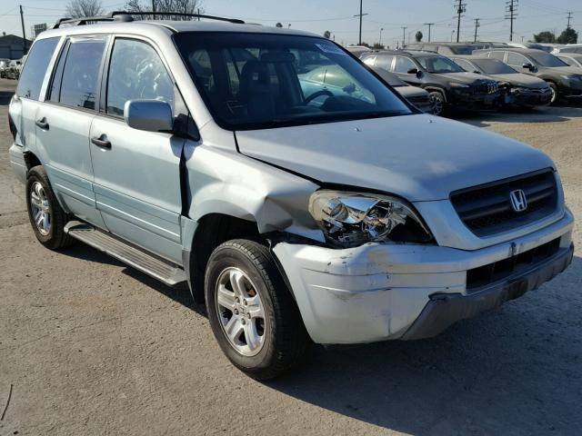 2HKYF18623H529876 - 2003 HONDA PILOT EXL BLUE photo 1