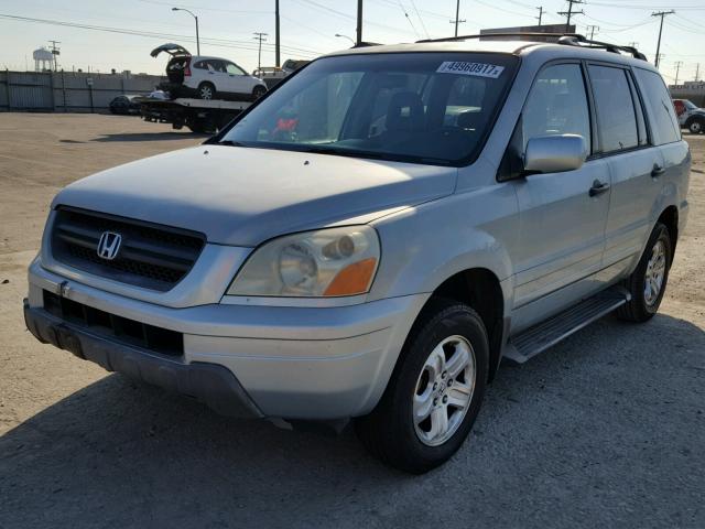 2HKYF18623H529876 - 2003 HONDA PILOT EXL BLUE photo 2