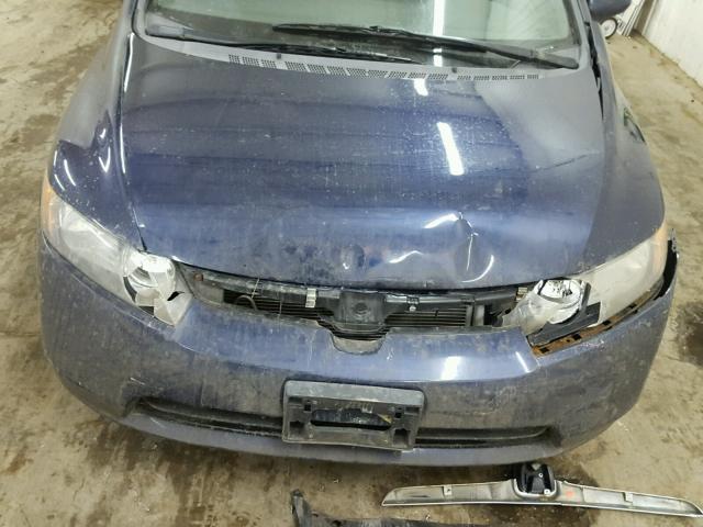 1HGFA15578L051122 - 2008 HONDA CIVIC LX BLUE photo 9