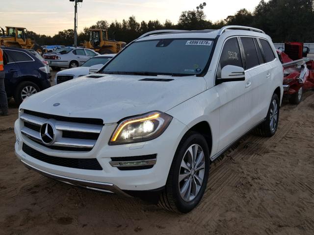 4JGDF2EE0EA299440 - 2014 MERCEDES-BENZ GL 350 BLU WHITE photo 2