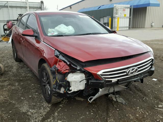 5NPE24AF4GH282117 - 2016 HYUNDAI SONATA SE RED photo 1