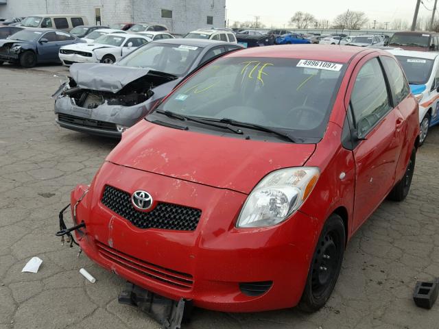 JTDJT923375101988 - 2007 TOYOTA YARIS RED photo 2