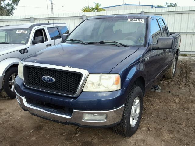 1FTRX12W14NA15786 - 2004 FORD F150 BLUE photo 2