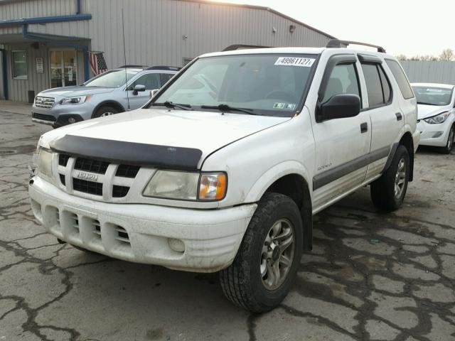 4S2DM58W844305292 - 2004 ISUZU RODEO S WHITE photo 2