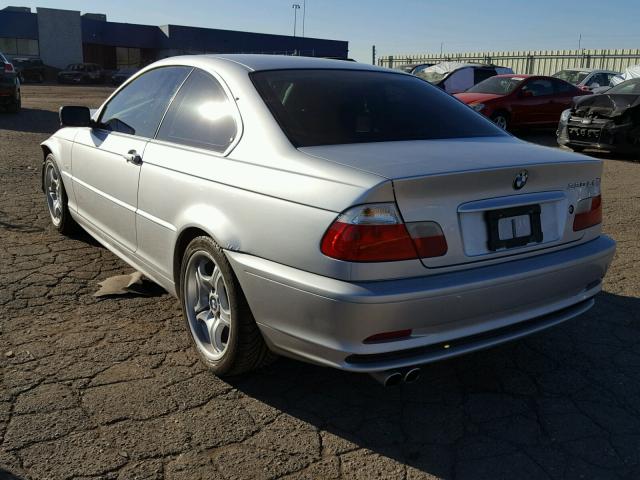 WBABN53433JU28761 - 2003 BMW 330 CI SILVER photo 3