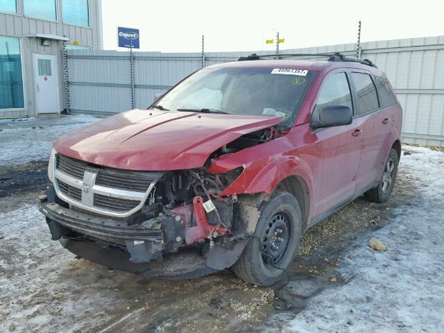 3D4GG47B89T581310 - 2009 DODGE JOURNEY SE RED photo 2