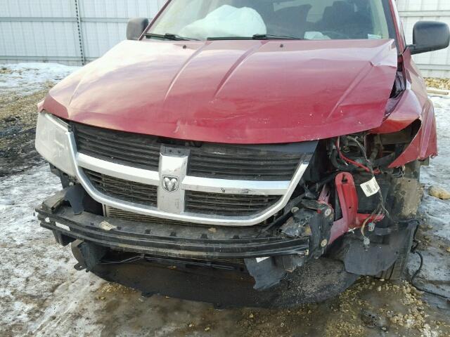 3D4GG47B89T581310 - 2009 DODGE JOURNEY SE RED photo 9