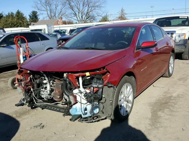 1G1ZE5ST2GF329831 - 2016 CHEVROLET MALIBU LT RED photo 2