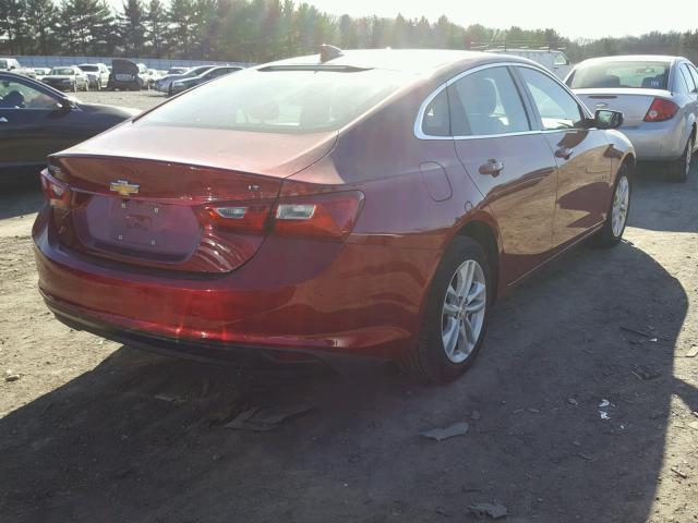 1G1ZE5ST2GF329831 - 2016 CHEVROLET MALIBU LT RED photo 4
