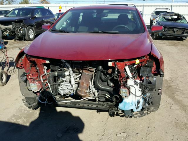 1G1ZE5ST2GF329831 - 2016 CHEVROLET MALIBU LT RED photo 9