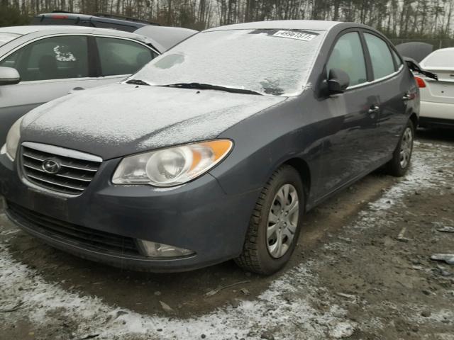 KMHDU46D79U738032 - 2009 HYUNDAI ELANTRA GL GRAY photo 2