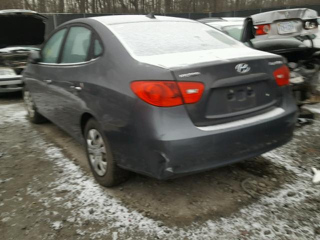 KMHDU46D79U738032 - 2009 HYUNDAI ELANTRA GL GRAY photo 3