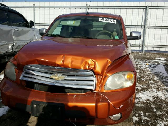 3GNDA33P37S575809 - 2007 CHEVROLET HHR LT ORANGE photo 9