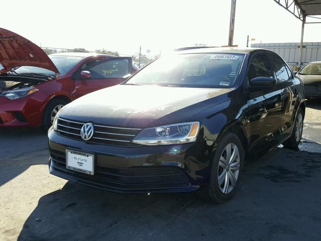 3VWLA7AJ3FM290120 - 2015 VOLKSWAGEN JETTA TDI BLACK photo 2