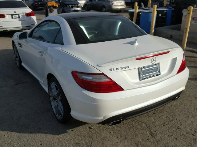 WDDPK5HA6FF104006 - 2015 MERCEDES-BENZ SLK 350 WHITE photo 3