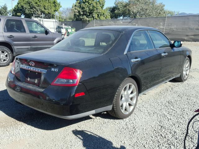 JNKAY41E43M005373 - 2003 INFINITI M45 BLACK photo 4