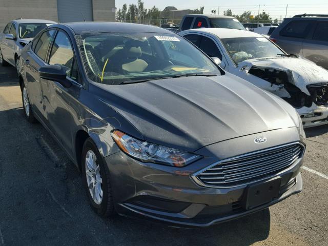 3FA6P0G76HR294210 - 2017 FORD FUSION S CHARCOAL photo 1