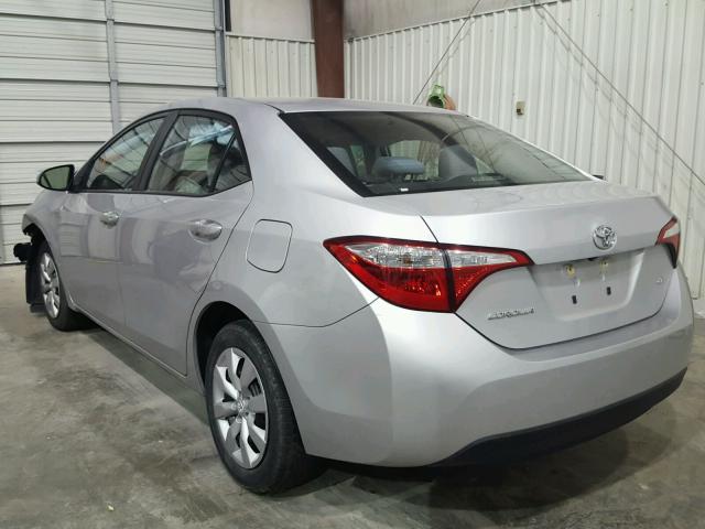 5YFBURHEXEP080776 - 2014 TOYOTA COROLLA L SILVER photo 3