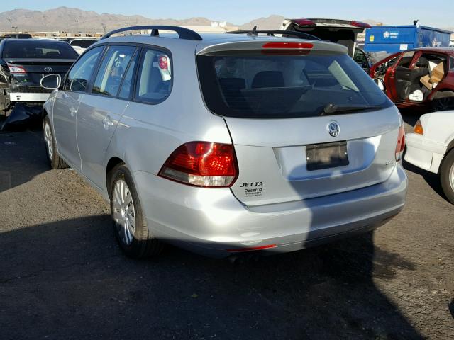 3VWPZ7AJ4BM692586 - 2011 VOLKSWAGEN JETTA S Gümüş foto 3