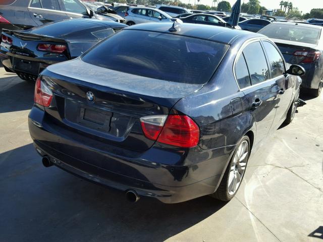 WBAVB73537PA86566 - 2007 BMW 335 I BLUE photo 4