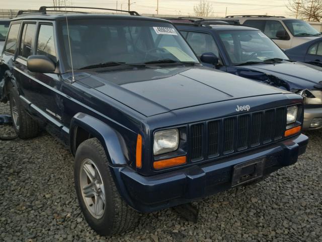 1J4FF58S4YL248185 - 2000 JEEP CHEROKEE C BLUE photo 1