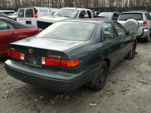 4T1BG22K11U057487 - 2001 TOYOTA CAMRY CE GREEN photo 4