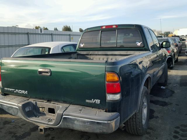 5TBRT34103S363606 - 2003 TOYOTA TUNDRA ACC GREEN photo 4