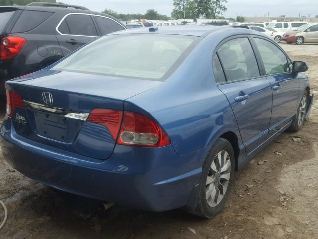 19XFA16989E001078 - 2009 HONDA CIVIC EXL 蓝色 照片 4