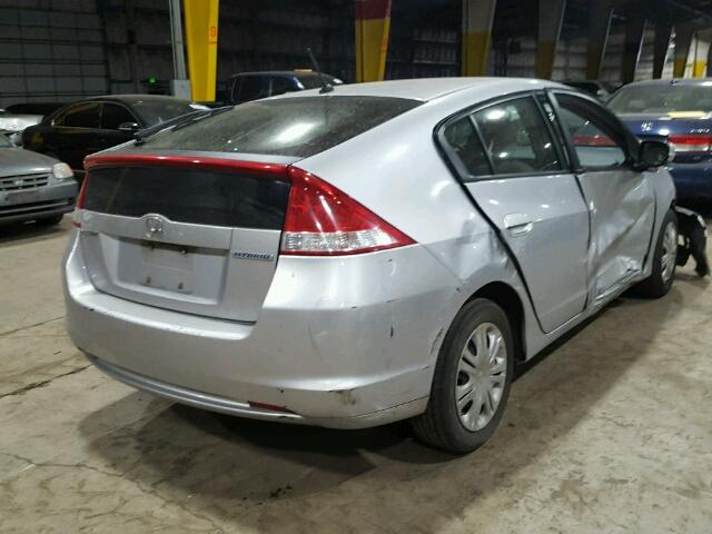 JHMZE2H54AS030854 - 2010 HONDA INSIGHT LX SILVER photo 4