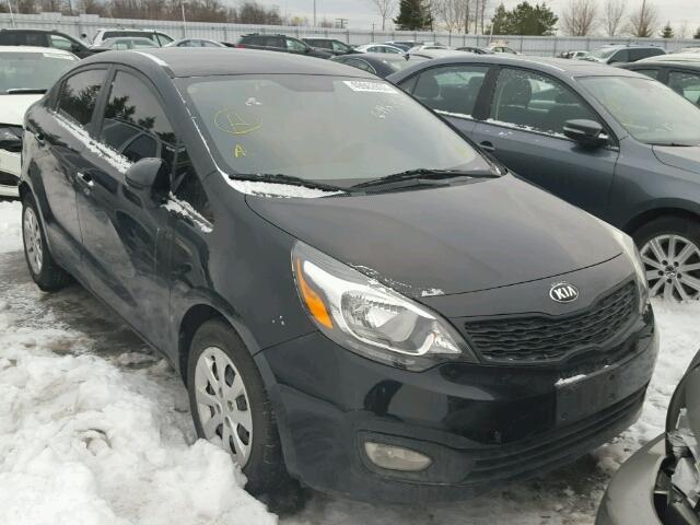 KNADM4A39D6241609 - 2013 KIA RIO LX BLACK photo 1