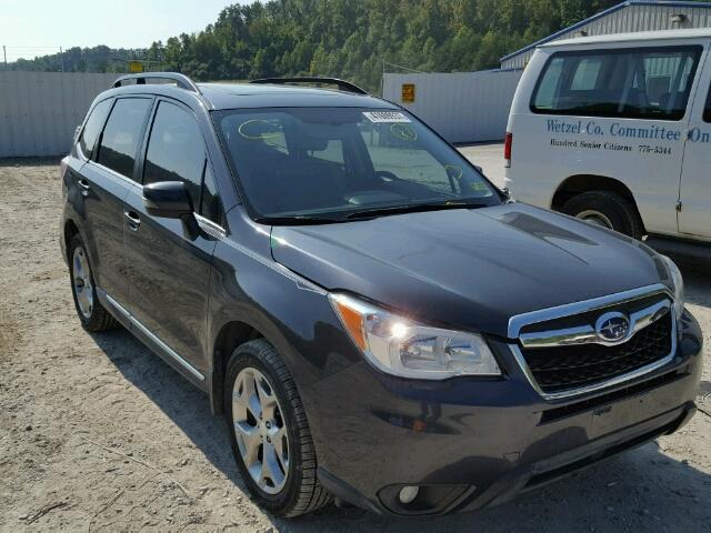 JF2SJAUC7FH446819 - 2015 SUBARU FORESTER 2 BLACK photo 1