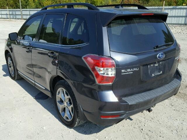 JF2SJAUC7FH446819 - 2015 SUBARU FORESTER 2 BLACK photo 3