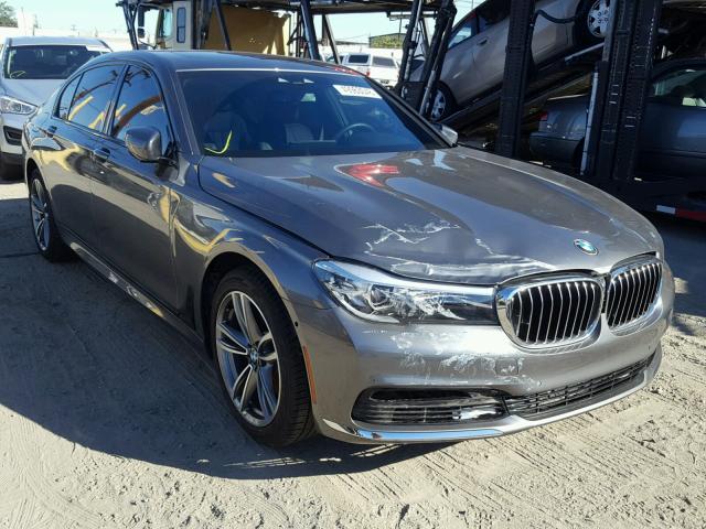 WBA7E2C37HG740856 - 2017 BMW 740 I GRAY photo 1