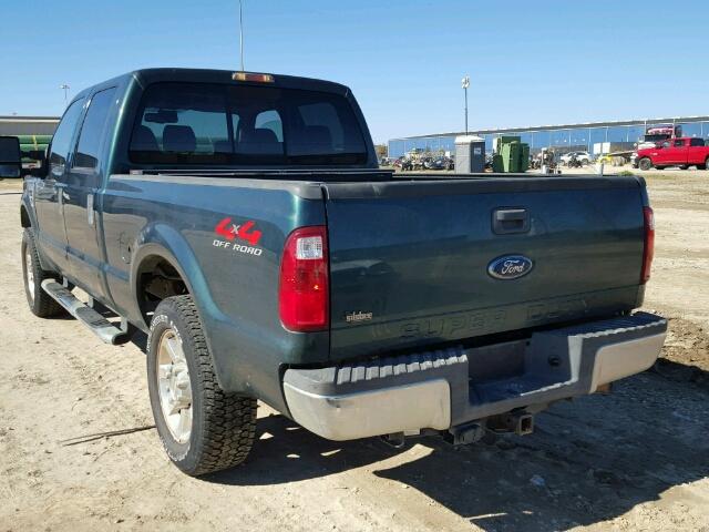 1FTSW21R48EB80985 - 2008 FORD F250 SUPER GREEN photo 3