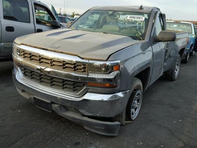 1GCNCNEH4HZ199988 - 2017 CHEVROLET SILVERADO GRAY photo 2