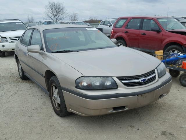 2G1WF55E329274305 - 2002 CHEVROLET IMPALA GOLD photo 1