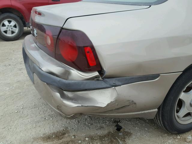 2G1WF55E329274305 - 2002 CHEVROLET IMPALA 金色 照片 9