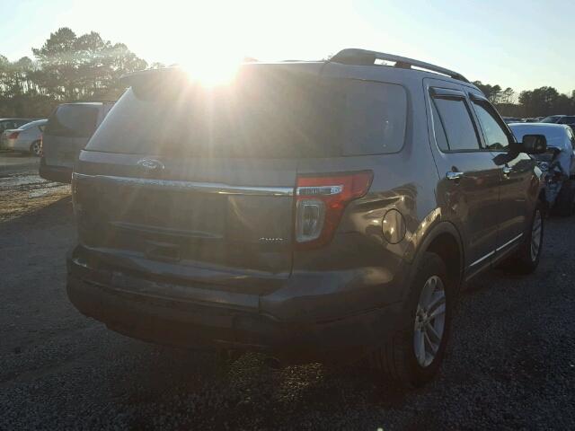 1FM5K8D85DGC18250 - 2013 FORD EXPLORER X GRAY photo 4