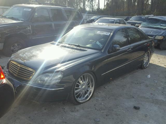 WDBNG70J1YA120395 - 2000 MERCEDES-BENZ S 430 BLUE photo 2