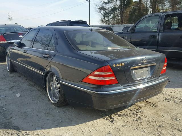 WDBNG70J1YA120395 - 2000 MERCEDES-BENZ S 430 BLUE photo 3