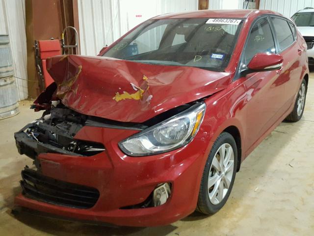 KMHCU5AE1DU090519 - 2013 HYUNDAI ACCENT GLS RED photo 2