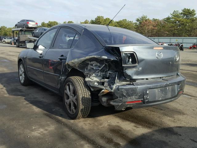 JM1BK32G691248288 - 2009 MAZDA 3 I GRAY photo 3