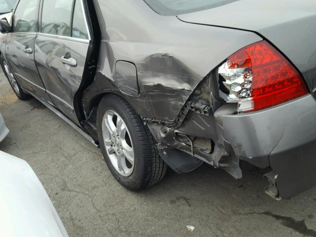 1HGCM56776A025372 - 2006 HONDA ACCORD EX GRAY photo 9